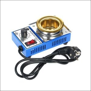 Heated electric solder pot