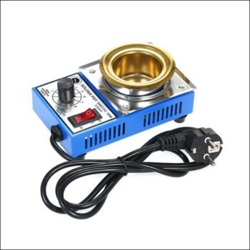 Heated electric solder pot