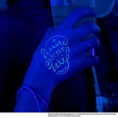 Custom Invisible UV Ink Stamp in Dubai